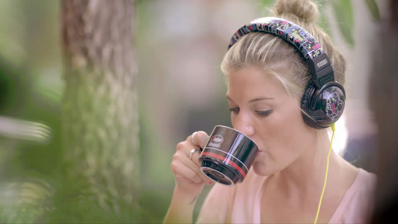 Still frame from Skullcandy
